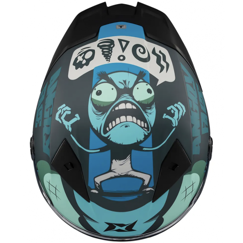 Мотошлем Axxis Fenix Angry C5 Blue Matt купить от 5 720 грн. в